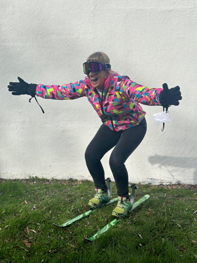 Funky Alps Ski Jacket 80s Disco