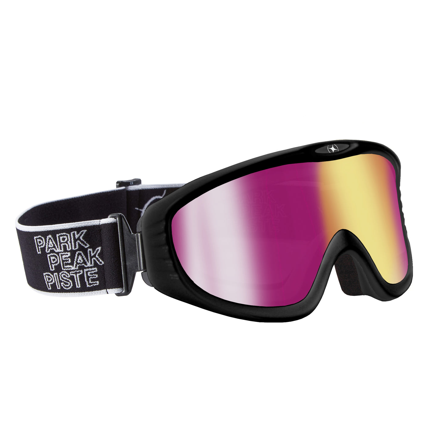 Vulcan Goggle Black Gloss/Pink Mirrored