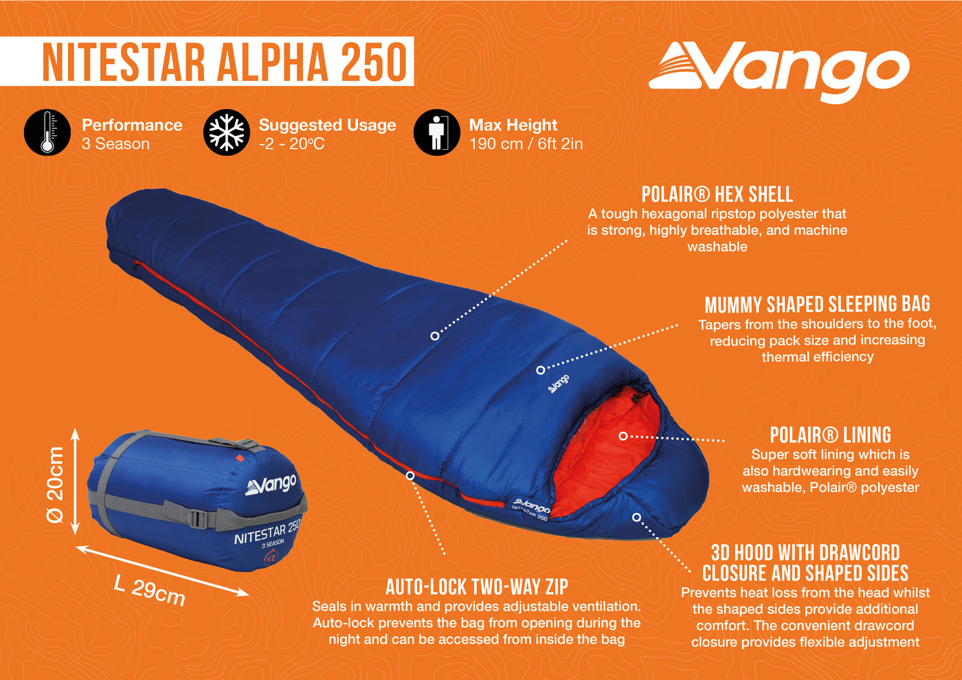 Vango Sleeping Bag Hire (Duke of Edinburgh Recommended)