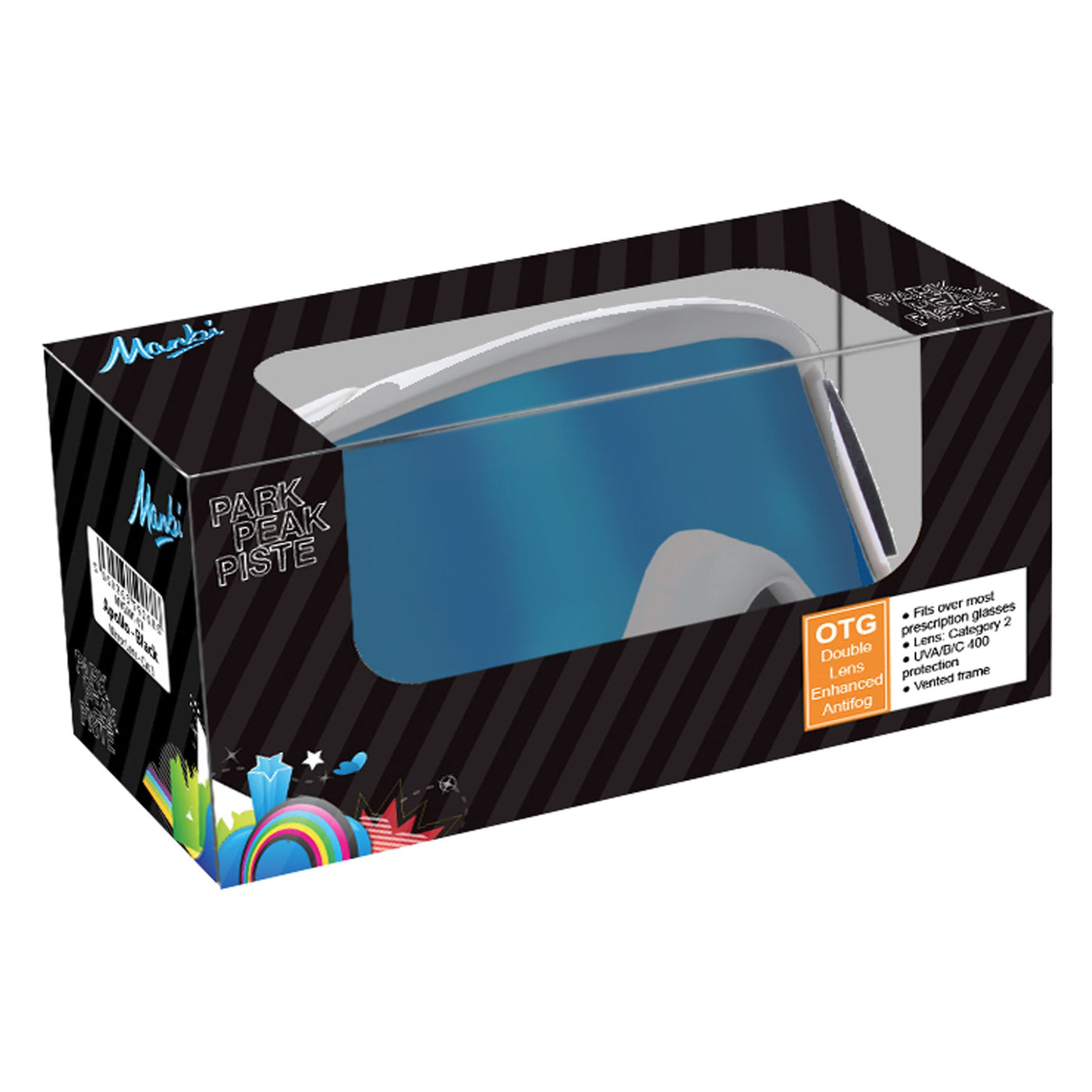 Kids Spirit Goggle Black Matt/Sliver
